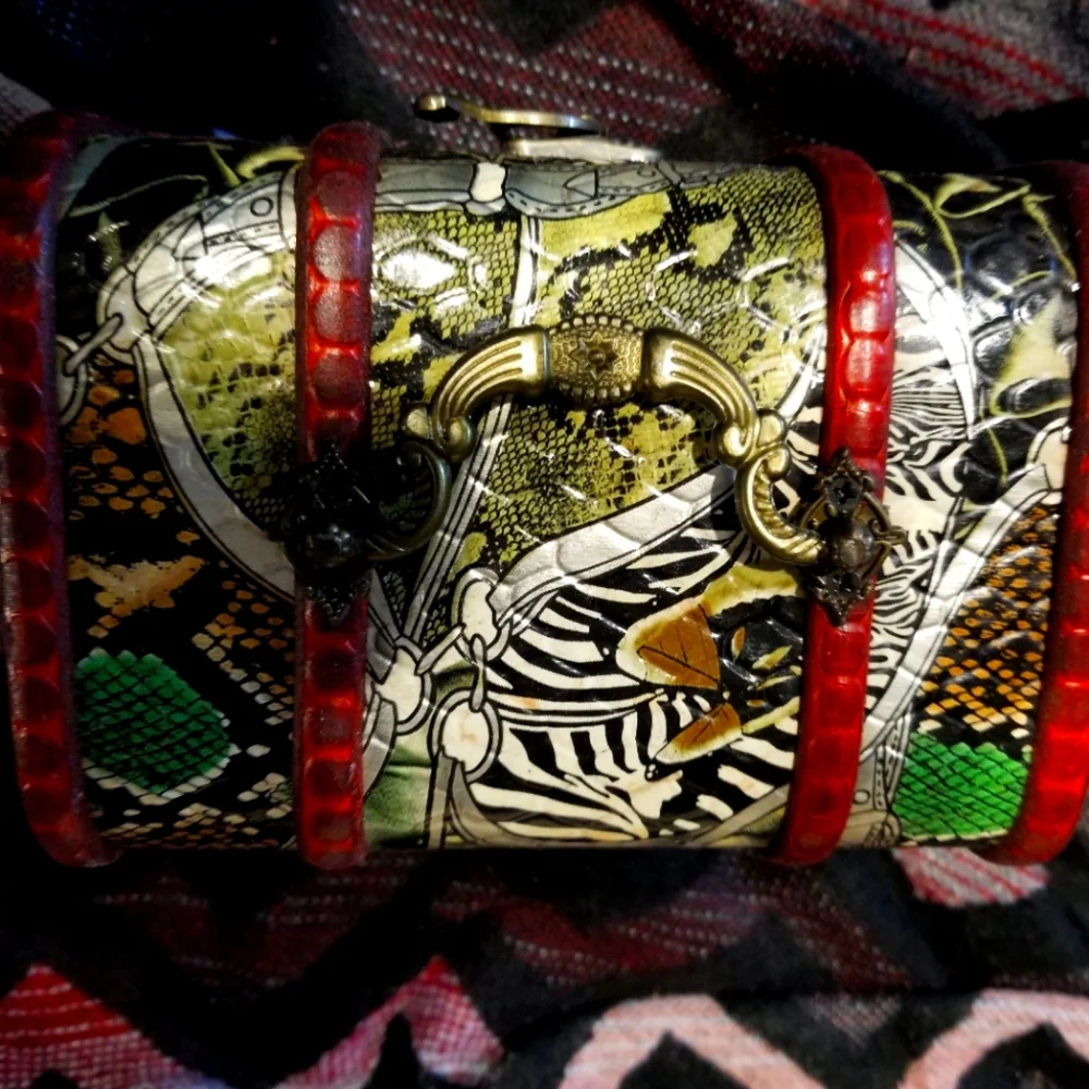 Decorative Zebra Wooden Jewelry Box medium